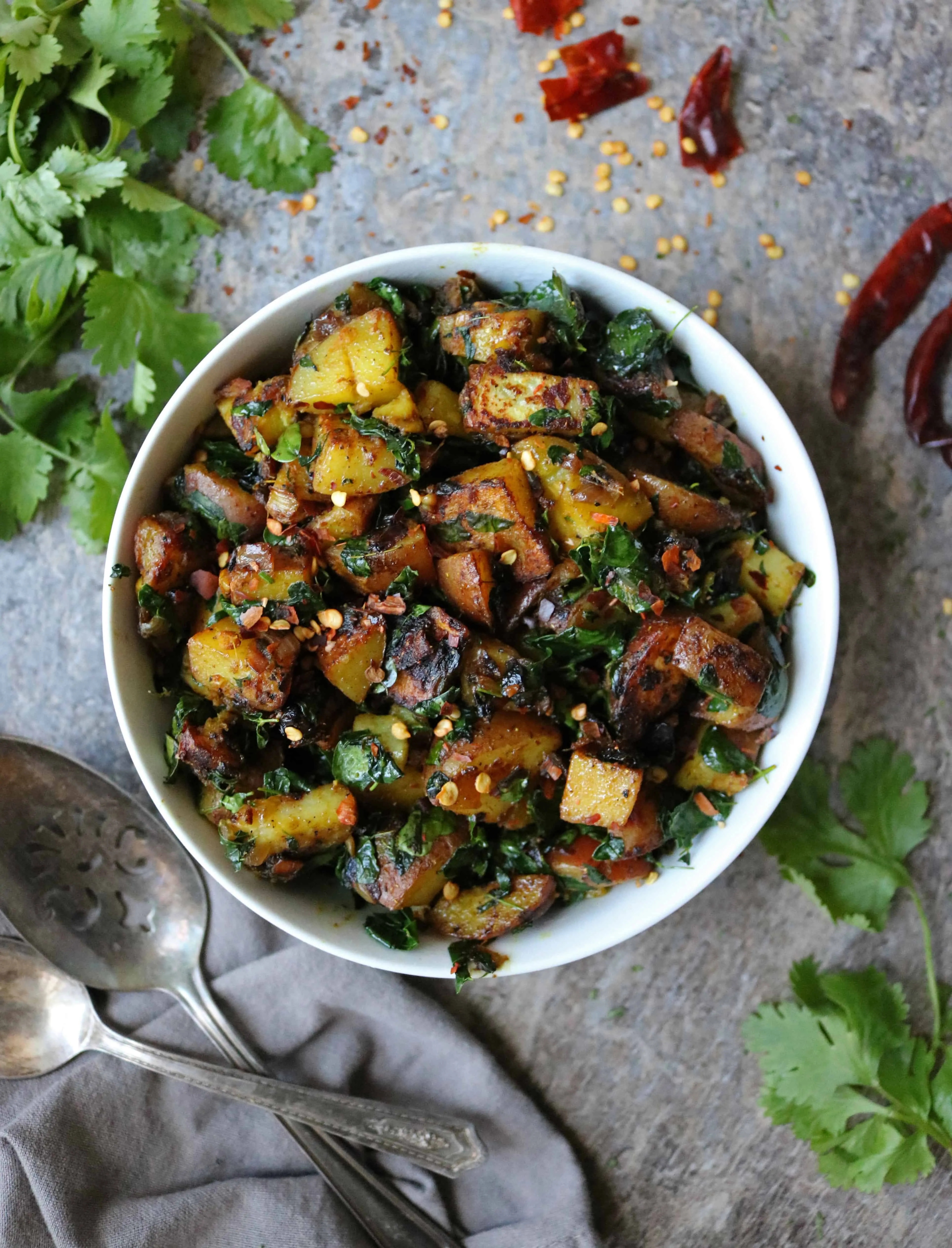 Easy Potato Salad with Moringa Leaves Recipe