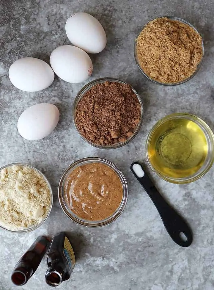Ingredients for making easy Chocolate Cake