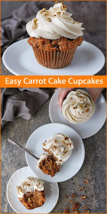 Easy Carrot Cake Cupcakes Recipe - Savory Spin