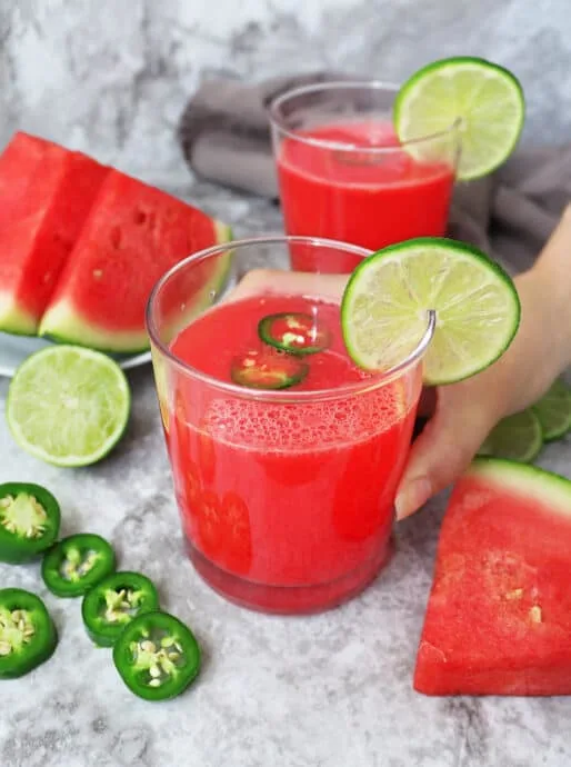 Deliciously intoxicating but not inebriating, this sweet, sour, and slightly spicy, Watermelon Paloma Mocktail is a refreshing addition to any celebration.