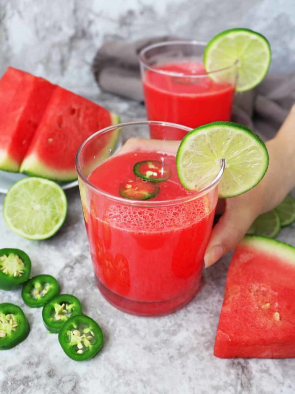 Sweet Spicy Watermelon Paloma Mocktail