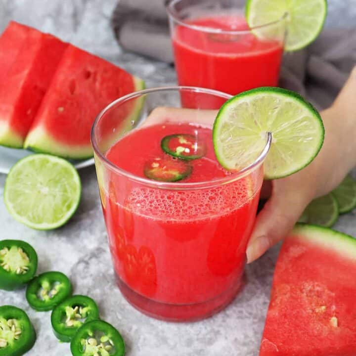 Deliciously intoxicating but not inebriating, this sweet, sour, and slightly spicy, Watermelon Paloma Mocktail is a refreshing addition to any celebration.