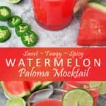 Watermelon Paloma Mocktail