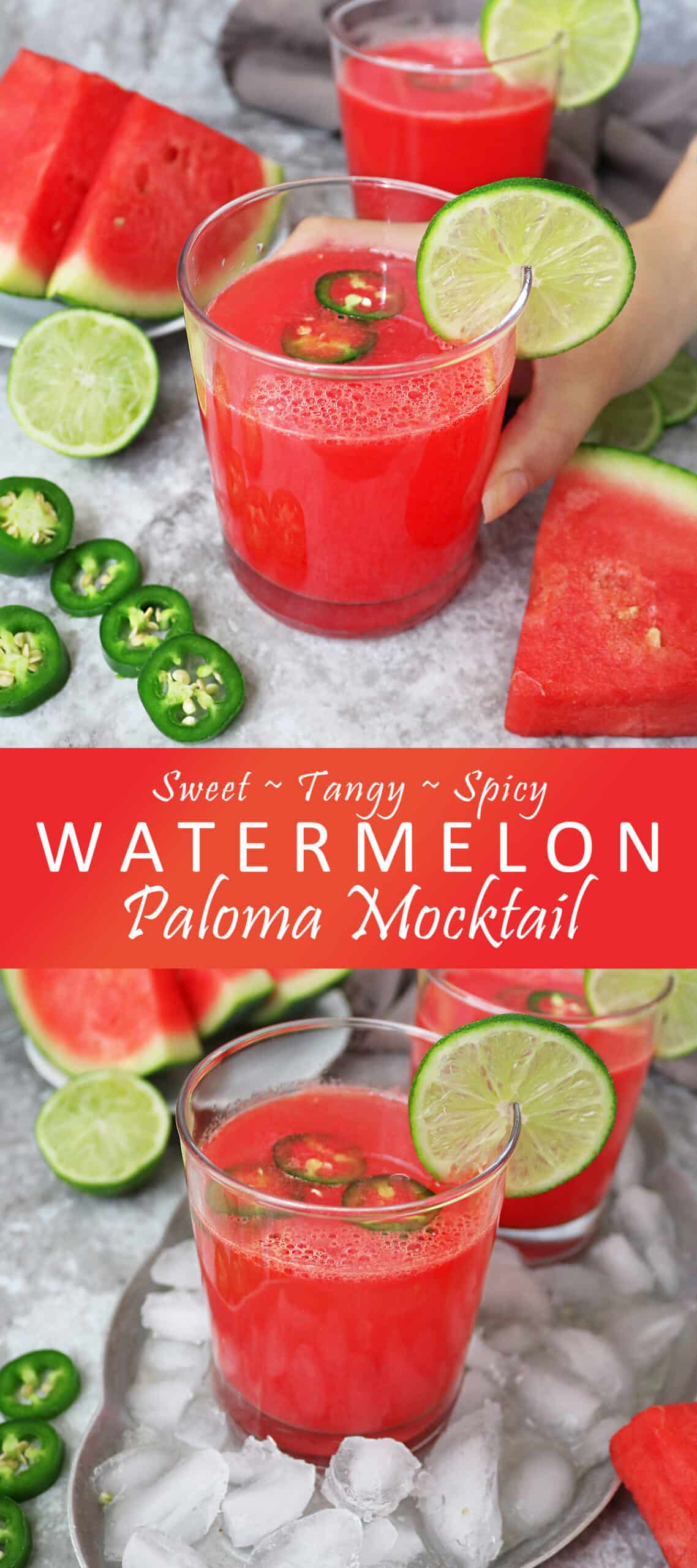 Watermelon Paloma Mocktail