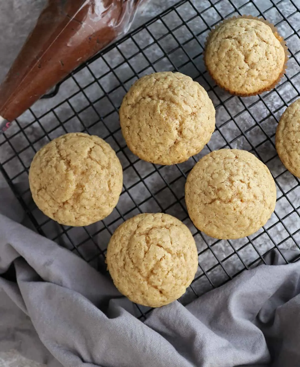 vegan vanilla Cupcakes fresh out of the oven.