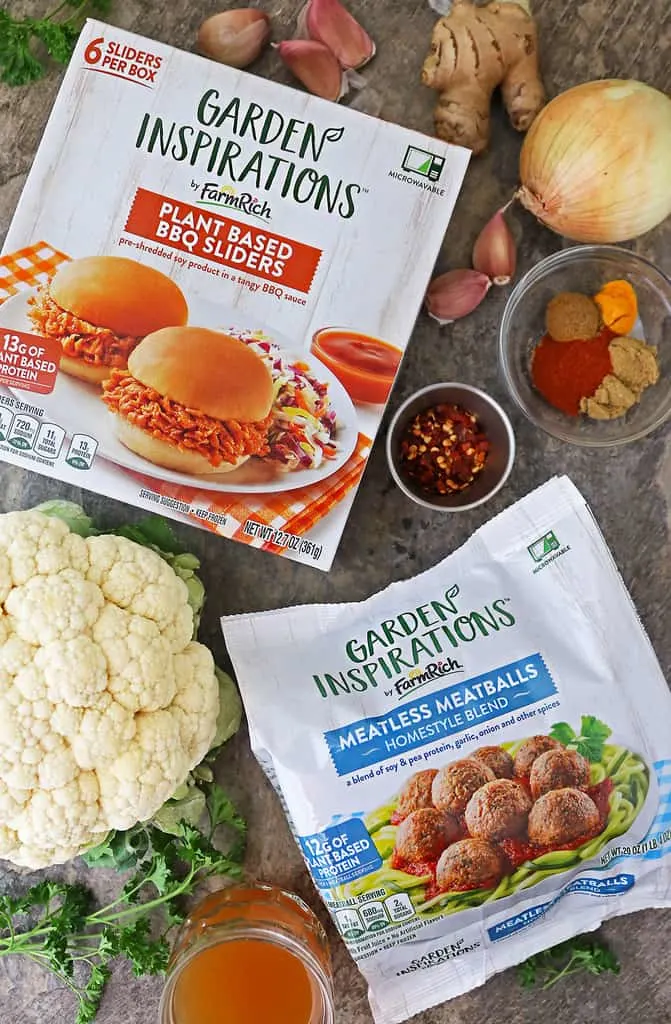 Two of Farm Rich Meatless Garden Inspirations which are new at Kroger
