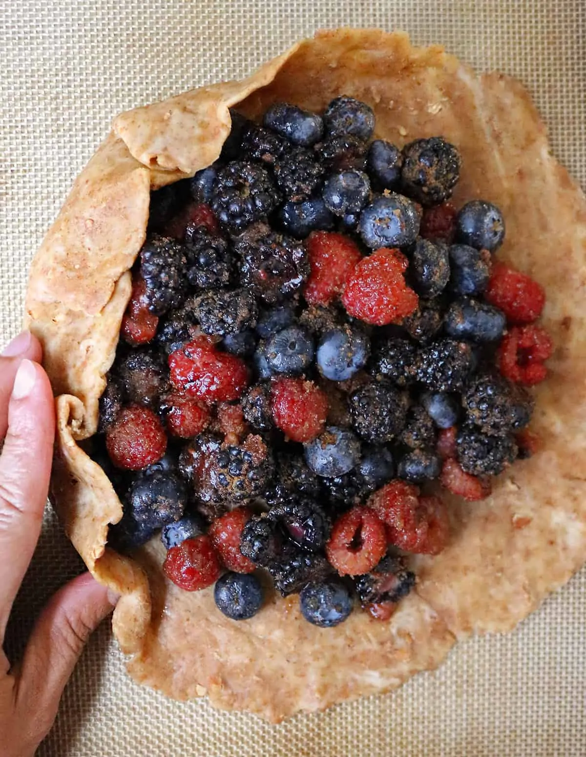 Getting ready to bake Berry Galette