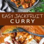 Easy Vegan Jackfruit-Curry - no coconut milk