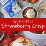 Easy Gluten Free Strawberry Crisp