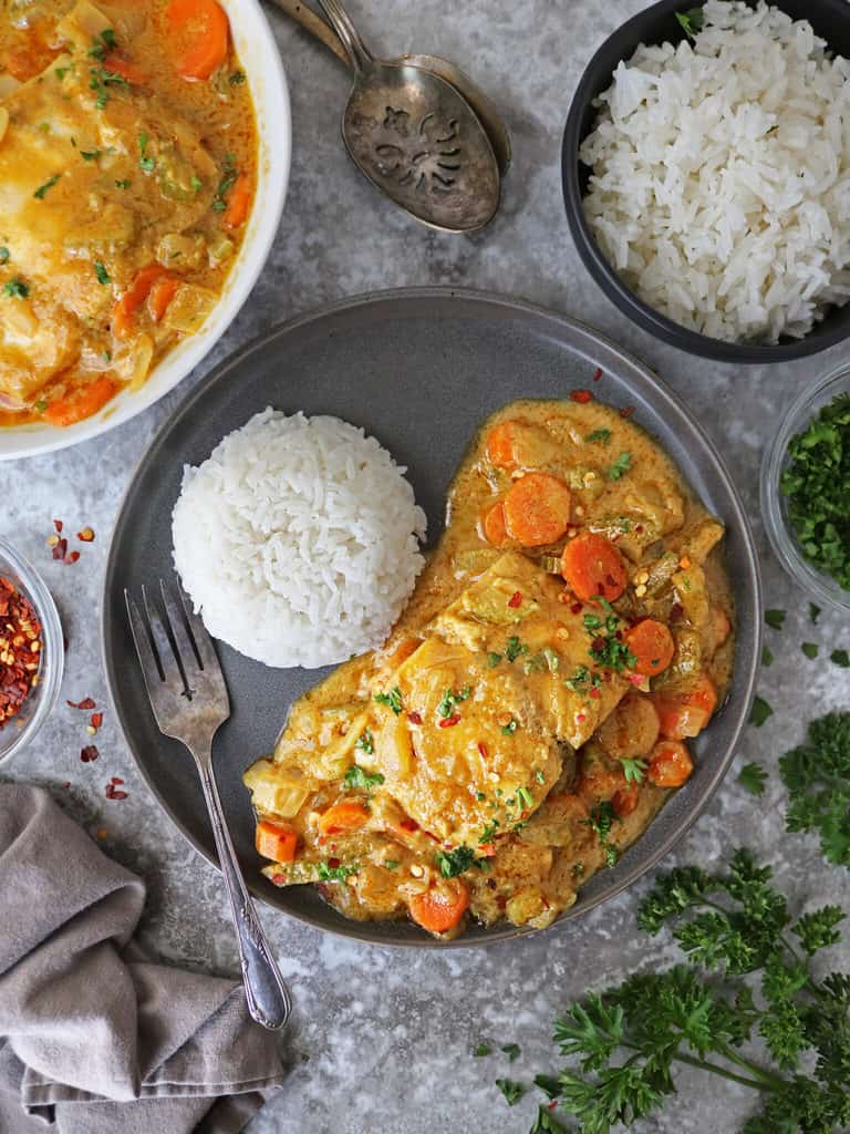 Thai Yellow Curry with Mahi Mahi Recipe Savory Spin