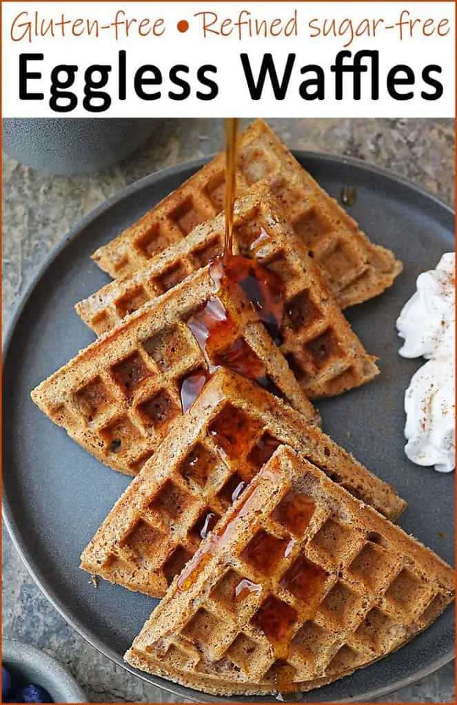 Easy Eggless Waffles Recipe (Gluten Free) - Savory Spin