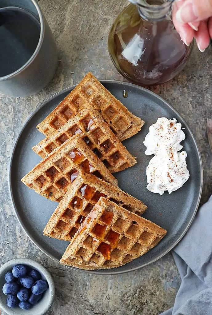 Easy Eggless Waffles Recipe Gluten Free Savory Spin