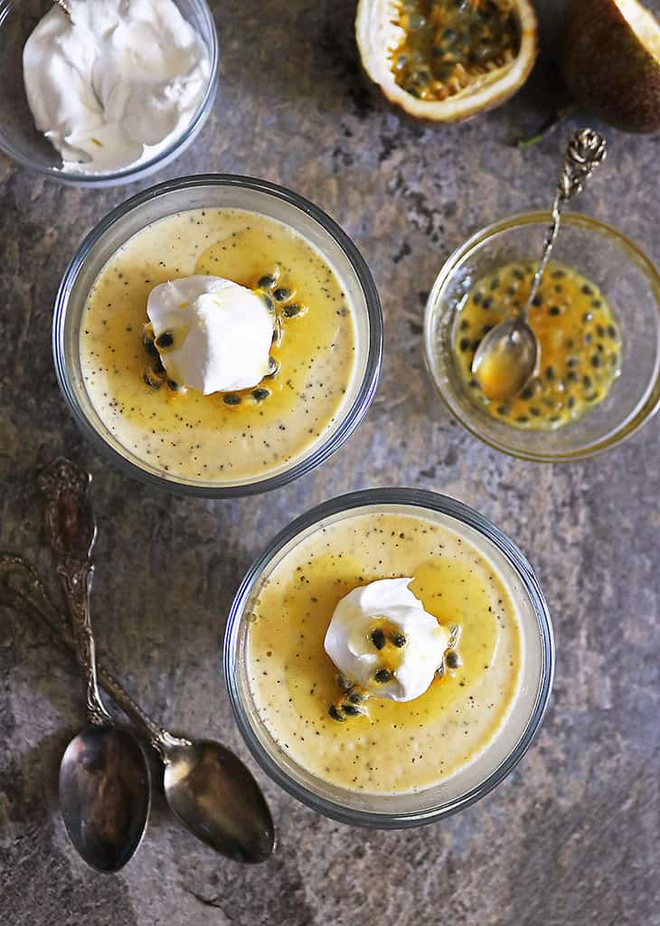 Easy Egg free and Dairy free Passion fruit Mousse