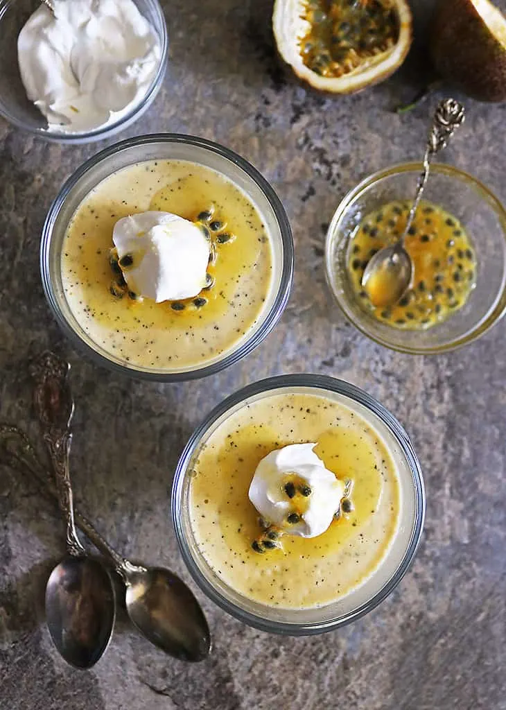 Passion Fruit Mousse - Veggie Desserts