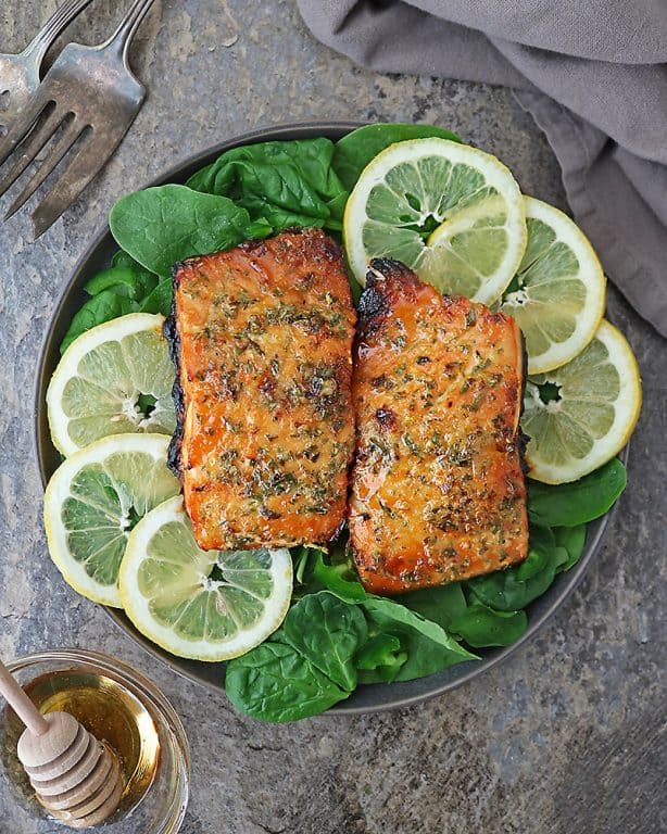 Easy Air Fryer Honey Salmon Recipe Savory Spin