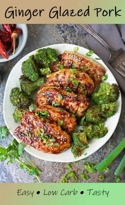 Ginger glazed pork