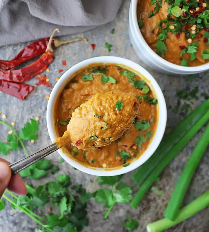 Indulgent yet healthy pumpkin soup