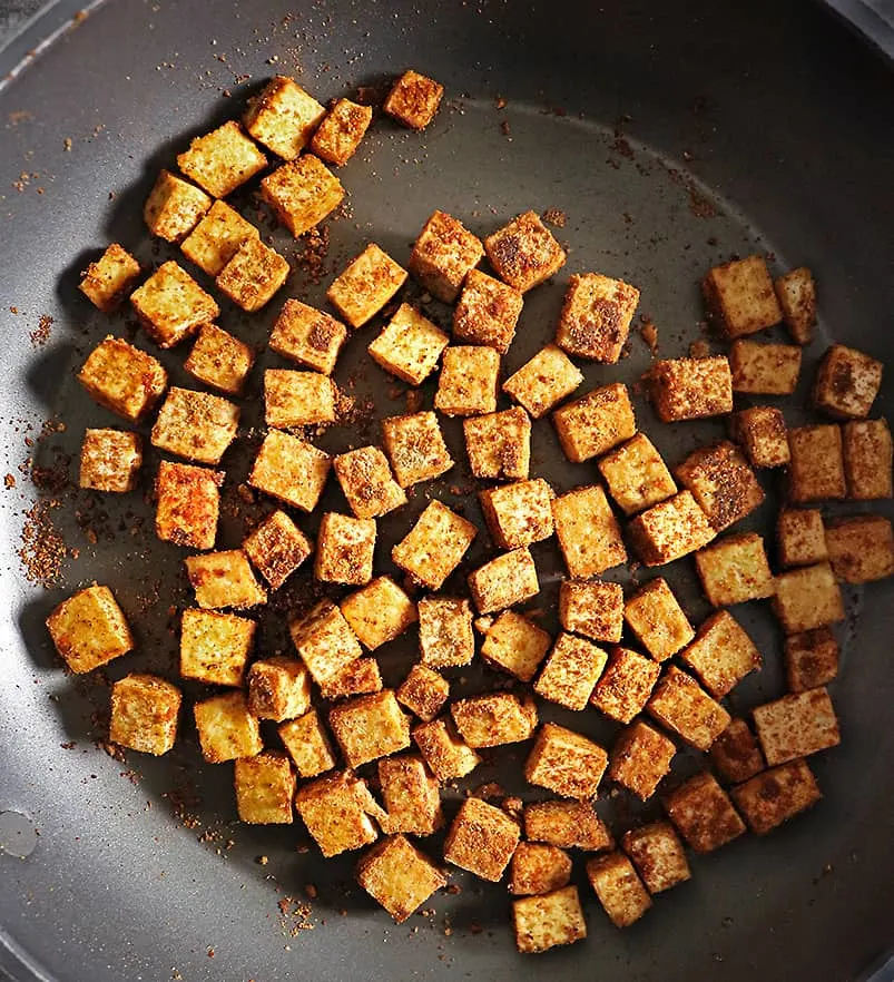 crispy pan fried tofu