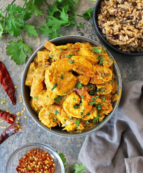 Easy Shrimp Curry Recipe (10 ingredients) - Savory Spin