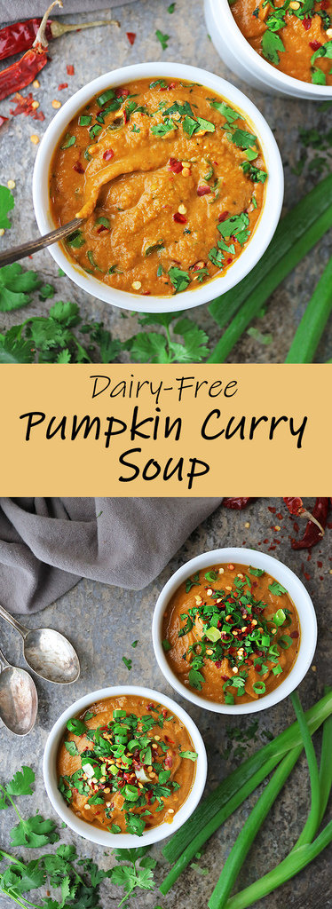 Pumpkin Curry Soup (Vegan!) - The Garden Grazer