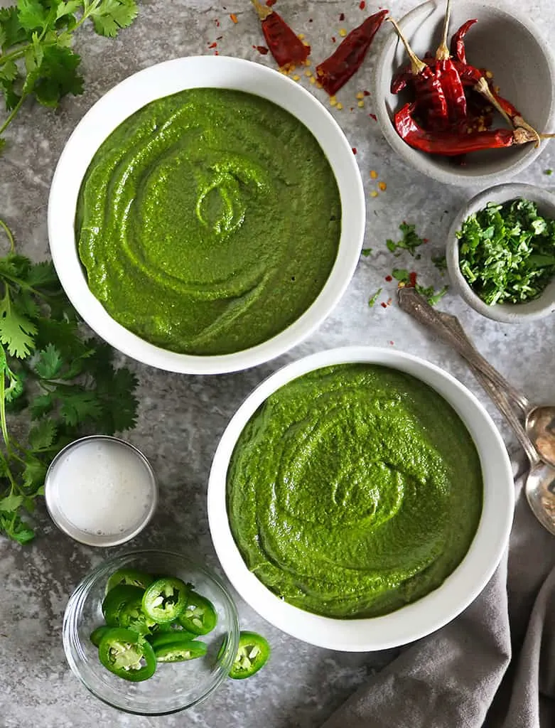 Delicious creamy thick spinach curry soup