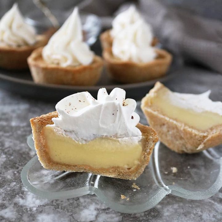Spiked with nutmeg and cardamom, lusciously creamy egg custard is enveloped in a tasty sweet pastry in these Custard Pies.