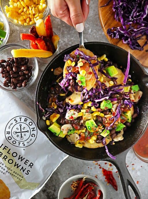 Loaded Cauliflower Hash Browns