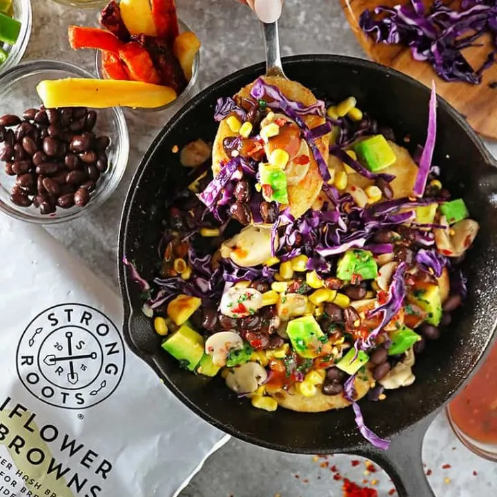 Loaded Cauliflower Hash Browns