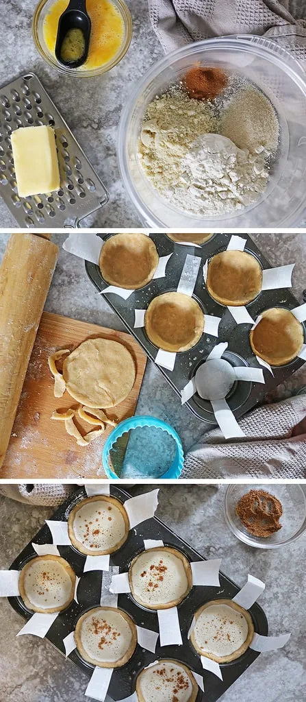 Some easy steps to make Making egg custard tarts
