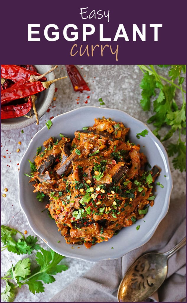 Easy Pan Fried Eggplant Curry Recipe - Savory Spin