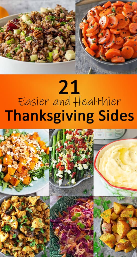 21 Easier and Healthier Thanksgiving Sides - Savory Spin
