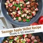 Sausage Apple Skillet Recipe (Honey Chili Apple Sausage Bake)