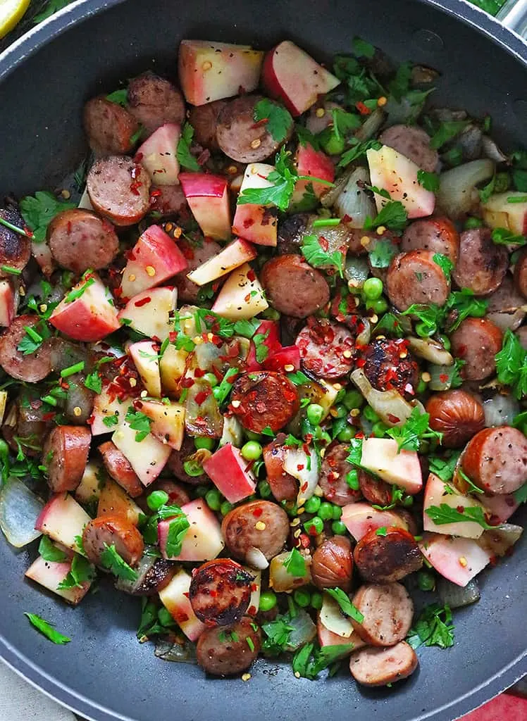 easy sausage apple bake for thanksgiving