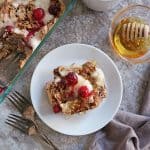 perfect for the holidays English Muffins French Toast Bake with eggnog