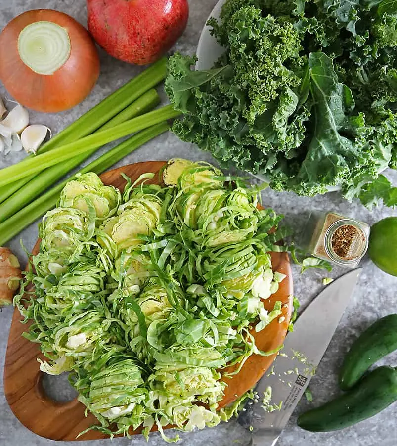 Ingredients to make Christmas Salad