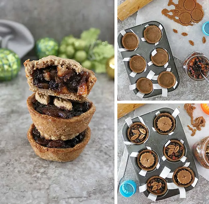 Making homemade mincemeat pies