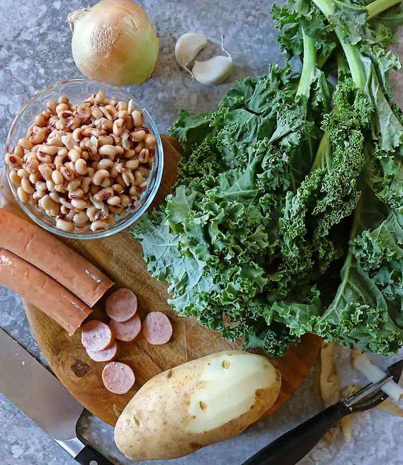 Ingredients to make New Years Hash