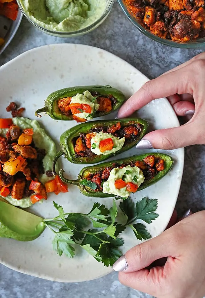 spicy Chicken Stuffed Jalapenos