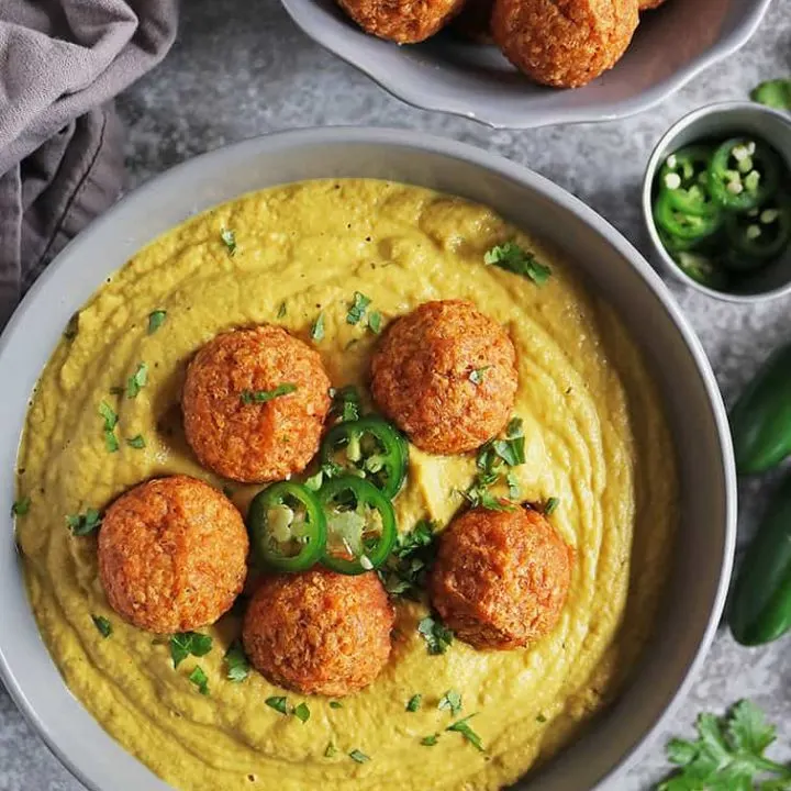 Pure Farmland Italian Style Plant Based Meatballs in Cauliflower Jalapeno sauce