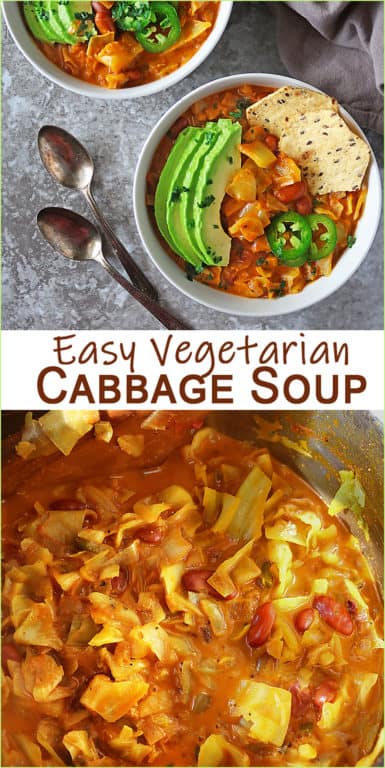 Easy Vegetarian Cabbage Soup Recipe - Savory Spin