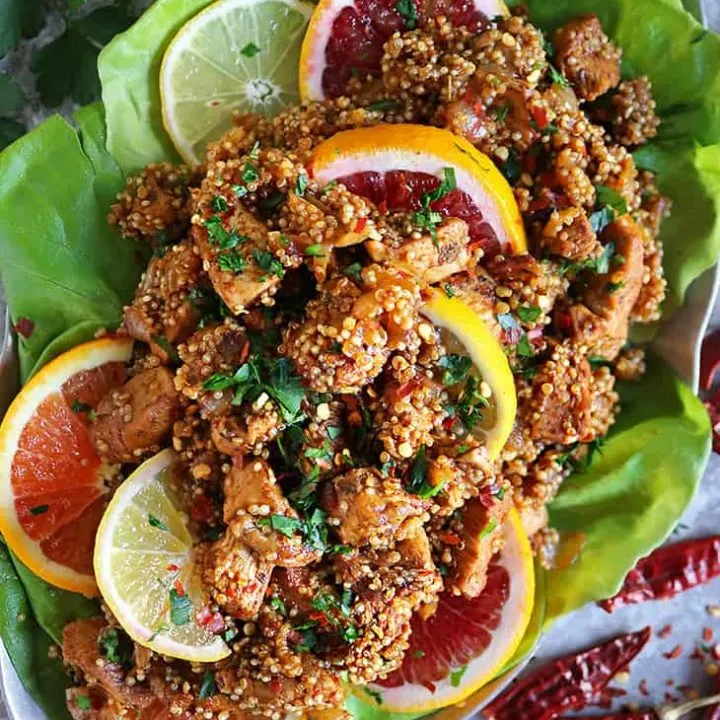healthy easy citrus chicken quinoa dinner