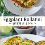 Stuffed with a spicy potato bean filling and simmered in a deliciously spiced, creamy tomato coconut sauce, this vegan eggplant rollatini was as fun to eat as it was to make.
