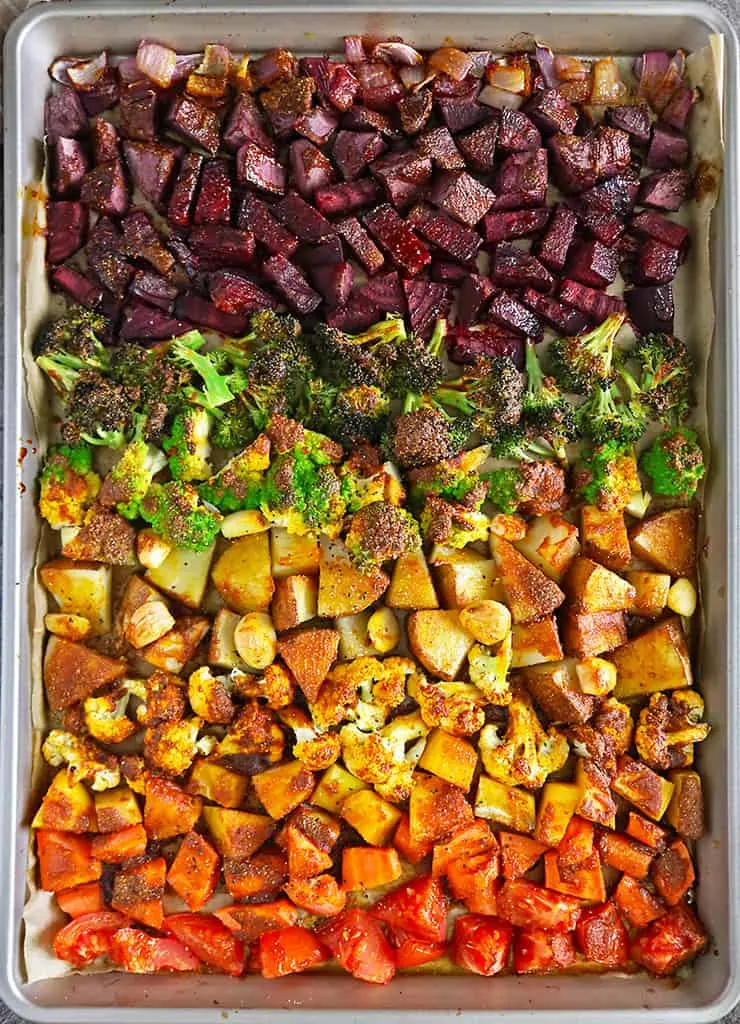 Easy Turmeric Roasted Sheet Pan Veggies