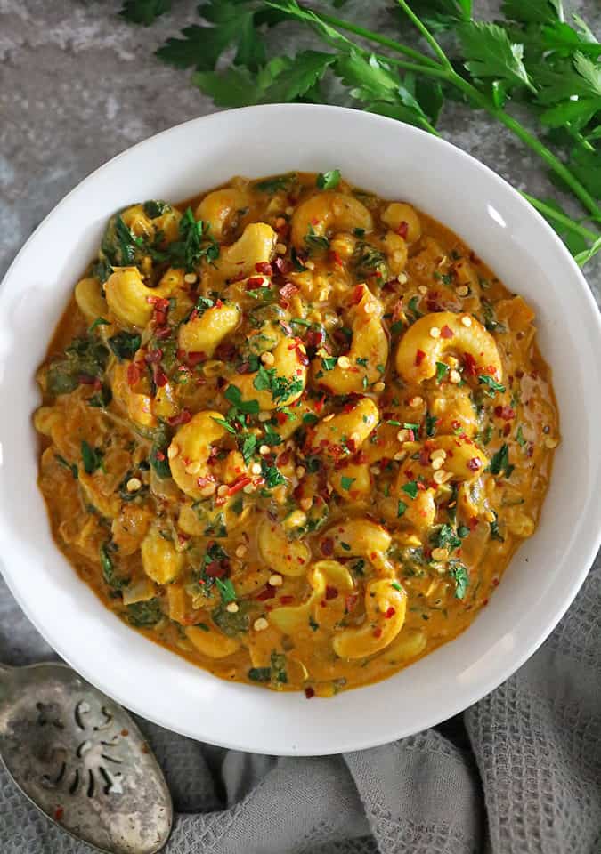 Easy Cashew Curry (A Plant Based Recipe) Savory Spin