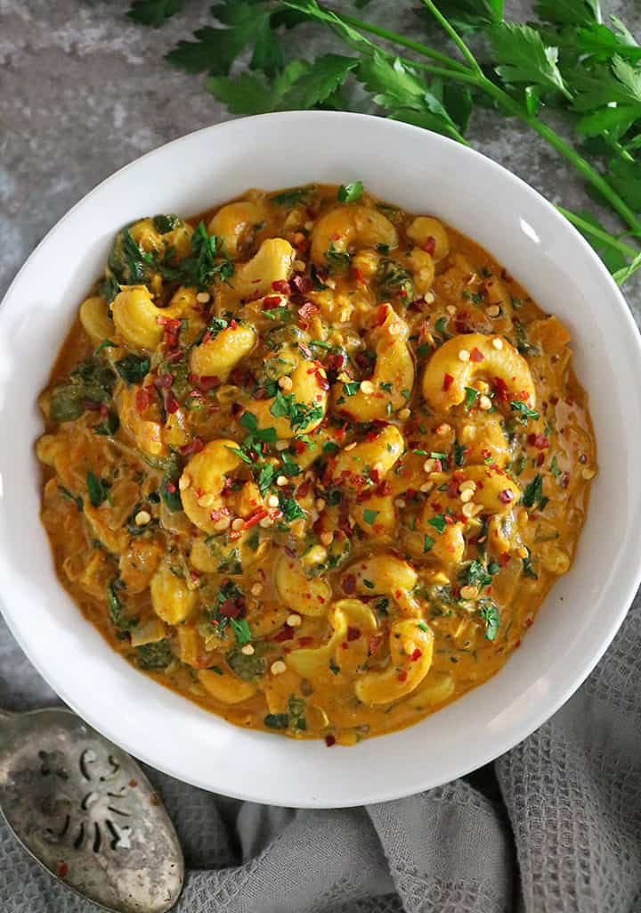 Easy Cashew Curry (A Plant Based Recipe) - Savory Spin