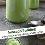 Creamy 4-Ingredient Avocado Pudding (Vegan & Keto Options)