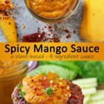 A tasty plant-based easy-spicy mango sauce