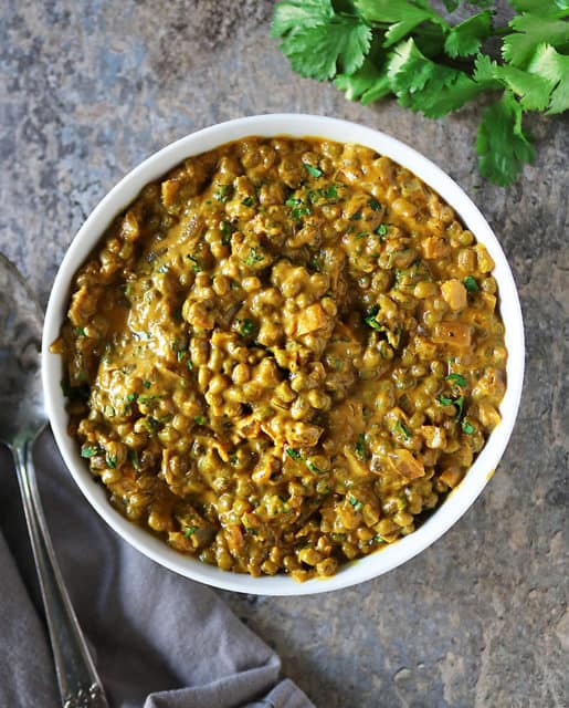 Easy Mung Bean Curry ( A Vegan Recipe by Savory Spin)