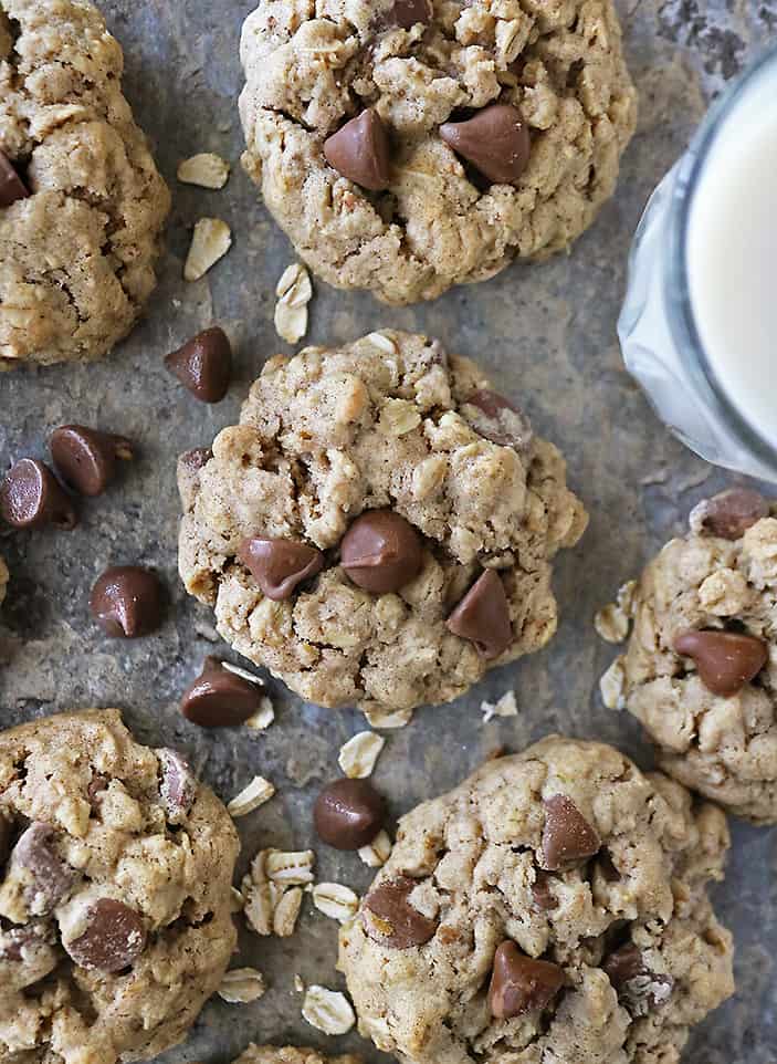 easy gluten-free oatmeal chocolate chip cookies