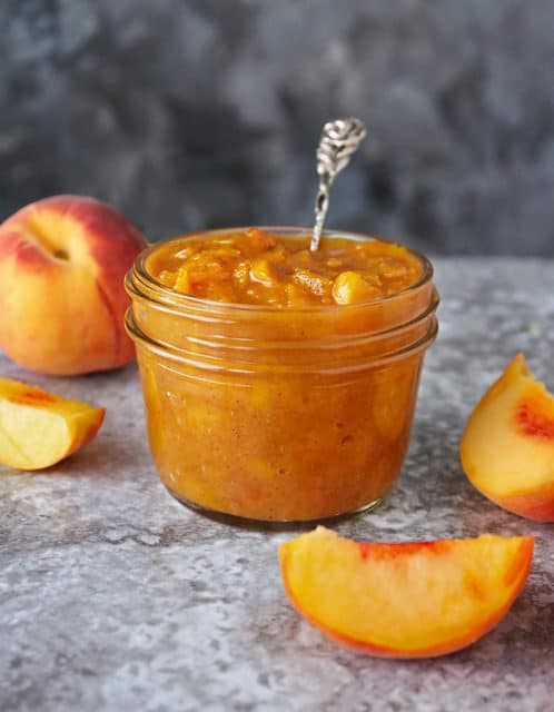 Easy Peach Chutney Recipe (refined sugar-free, gluten-free)